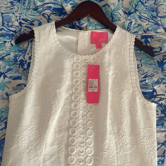 Lilly Pulitzer Mila Stretch Shift Dress in white - Picture 3 of 3